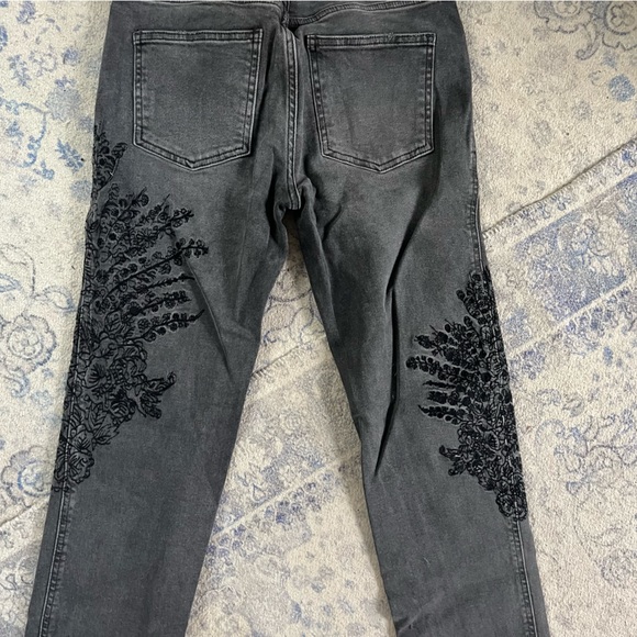 Free People Embroidered Straight Leg Jeans - Picture 9 of 10